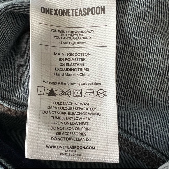 One‎ Teaspoon Freebirds II High Waist Skinny Jeans Size 26 - Picture 7 of 8